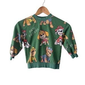 H&M Green Paw Patrol Kids Sweatshirt 3/4 years